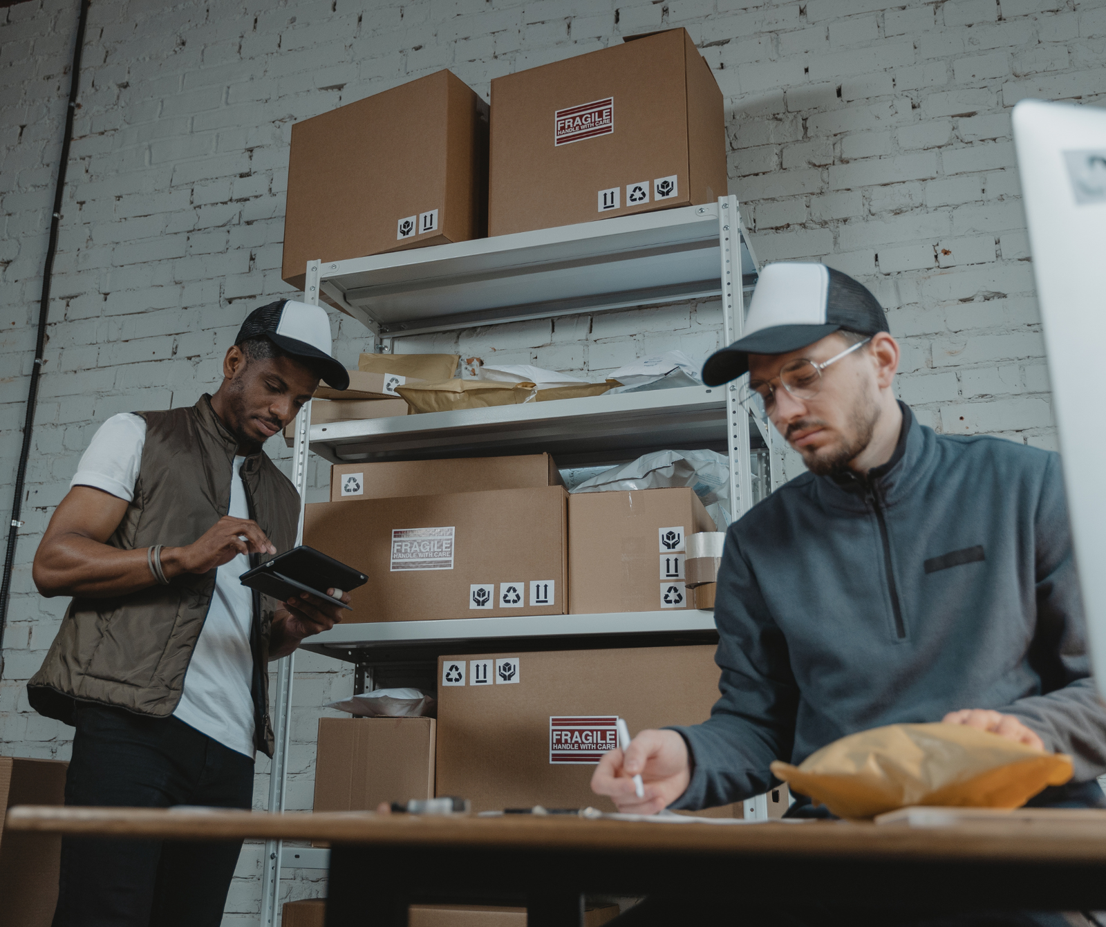 Packages ready for delivery